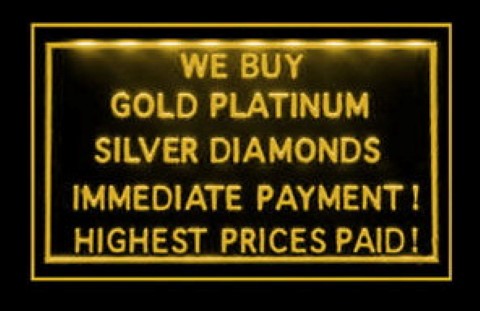 We Buy Gold 2 LED Neon Sign